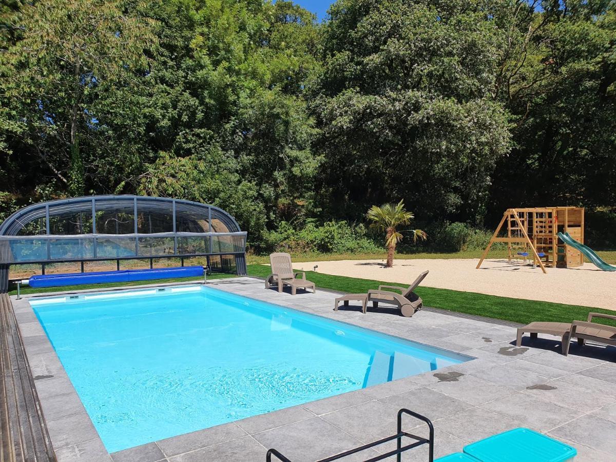 Gites De Maner Ster - Le Frene Piscine Ou Le Chene Piscine Et Spa Privatif Cléden-Poher エクステリア 写真